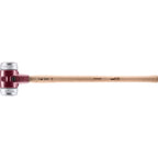 Halder Simplex Sledgehammer 80mm – Soft Metal Inserts, Cast Iron Housing with Protection Sleeve, Varnished Hickory Handle, Heat-Resistant Non-Sparking Assembly & Straightening Sledge – 3009.080