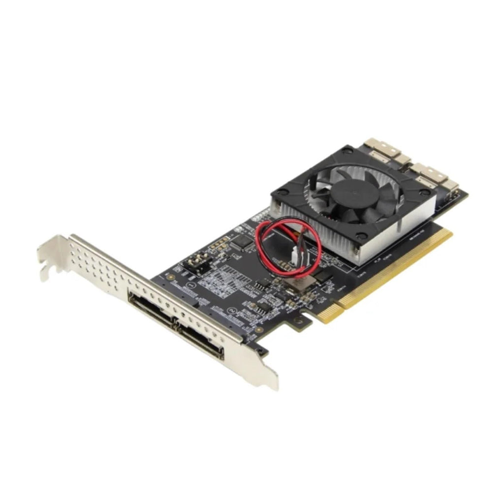 Plx8749 Pcie Expansion Card M. 2 Nvme Ssd U. 2 Interfaces, External Graphics Card and Compatibility Module