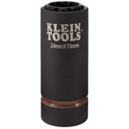 Klein Tools Impact Socket, Metric, 1/2-Inch Drive, 12-Point Deep Sockets