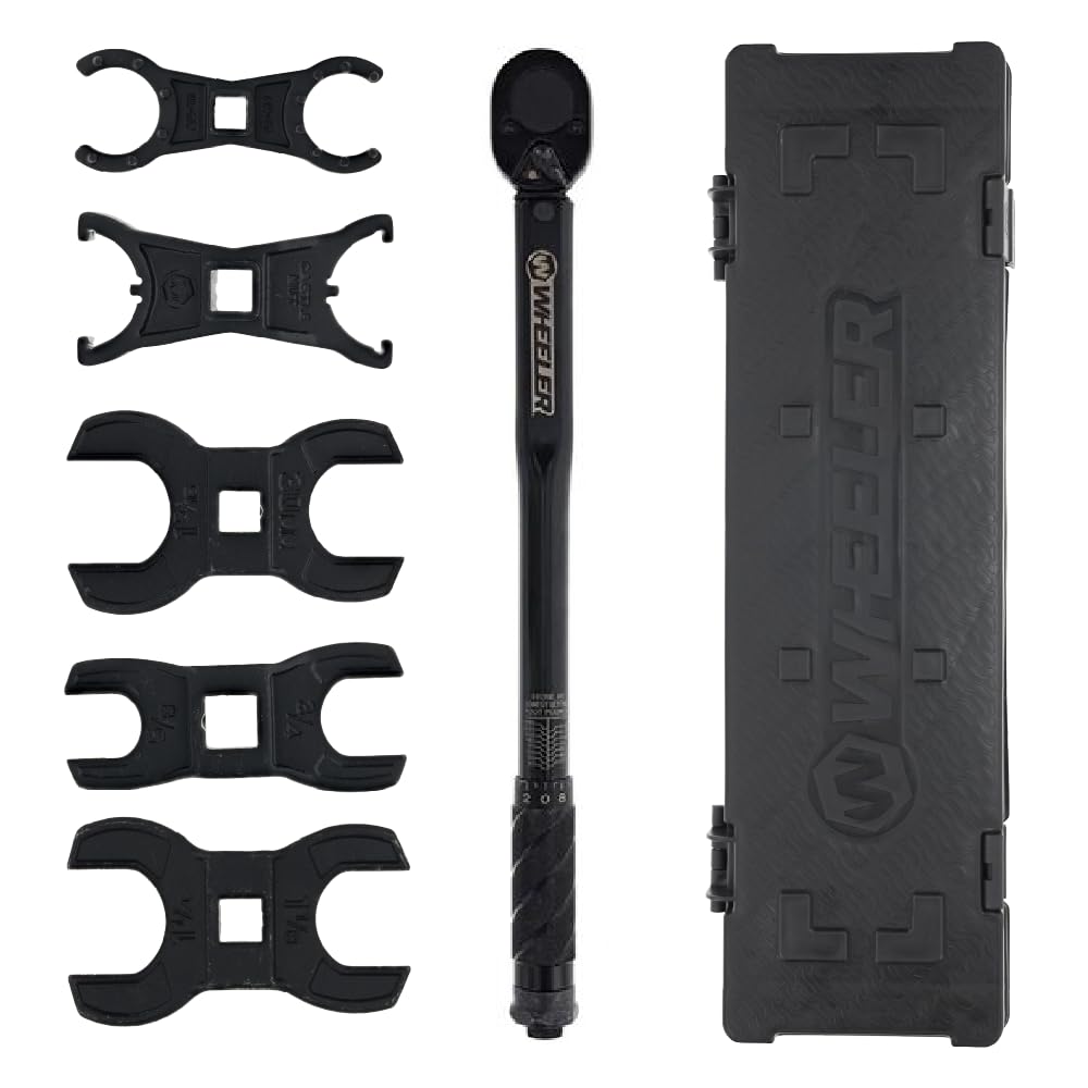 Wheeler XL FAT Wrench Set with Complete Crowfoot Set, Carry Case, Steel Construction for Gunsmithing, Maintenance