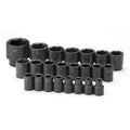 SK Tools USA 1/52" Drive, 23 Piece, 6 Point, Standard Metric Impact Socket Set: 10MM - 46MM | 4038