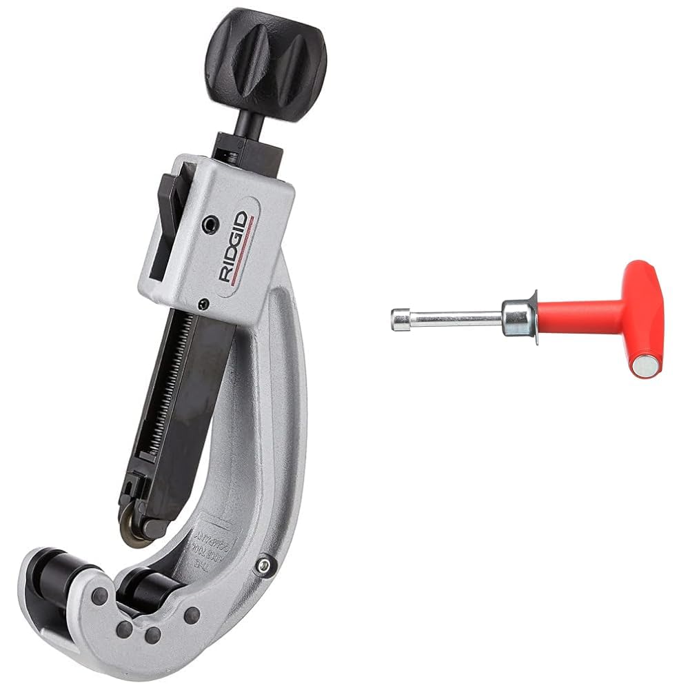 RIDGID 31642 Model 152 Quick-Acting Tubing Cutter (1/4-inch to 2-5/8-inch) + RIDGID 31100 Model 818 Aluminum Straight Pipe Wrench (18-inch)