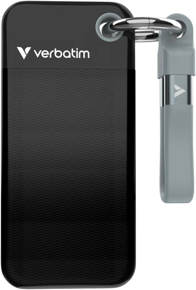 Verbatim Pocket 1TB External SSD USB 3.2 Gen 2 Up to 1000MB/s