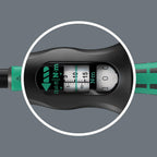 Wera 05075694001 Click-Torque Lock A 6 R/L Torque wrench, adjustable, Torque Lock function, continuous bit mounting (1/4"), 2.5-25 Nm, 1/4" x 2.5-25 Nm