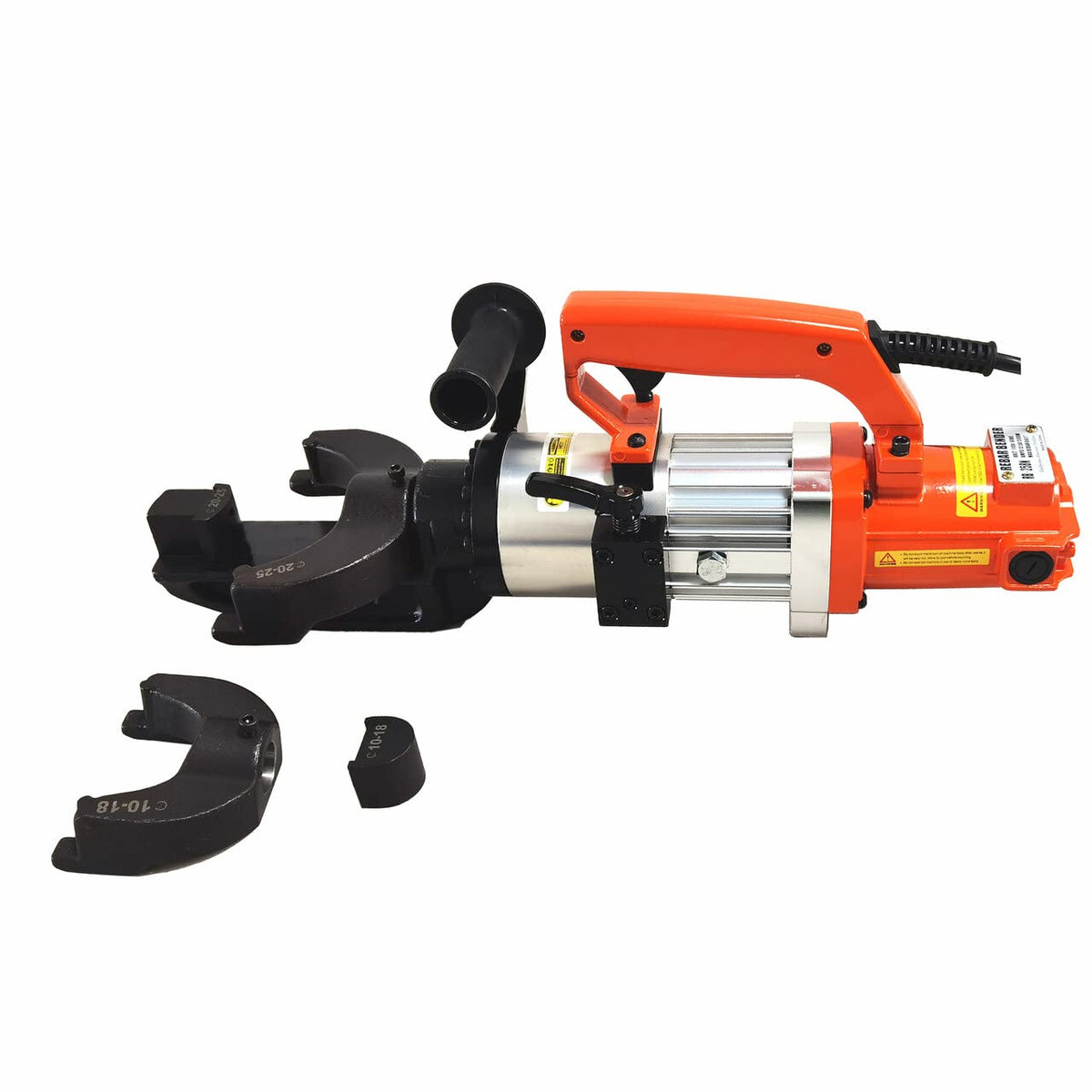 CCTi Portable Rebar Bender - Electric Hydraulic Bend Up to #8 (1 inch) Rebar and Round Rebar (Model: RB-258N), Orange