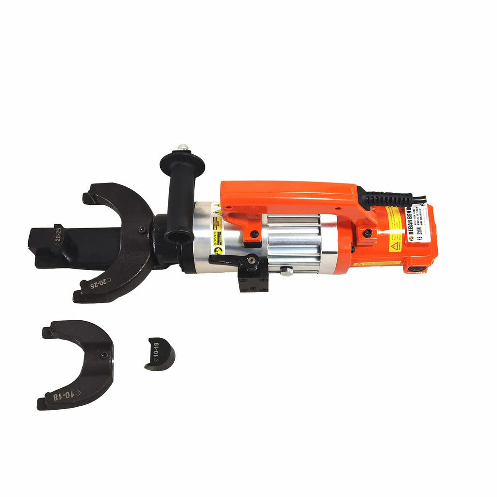CCTi Portable Rebar Bender - Electric Hydraulic Bend Up to #8 (1 inch) Rebar and Round Rebar (Model: RB-258N), Orange