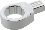 Stahlwille 58221046 46mm Ring Insert Tool for Torque Wrenches, 22mm x 28mm Drive, Chrome-Plated Finish, Bi-Hex Profile, AS-Drive, Secure Fixation - Made in Germany