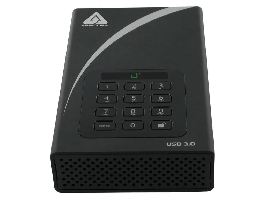 Apricorn 16TB Aegis Padlock DT 256-Bit Encrypted USB 3.0 Hard Drive (ADT-3PL256-16TB)