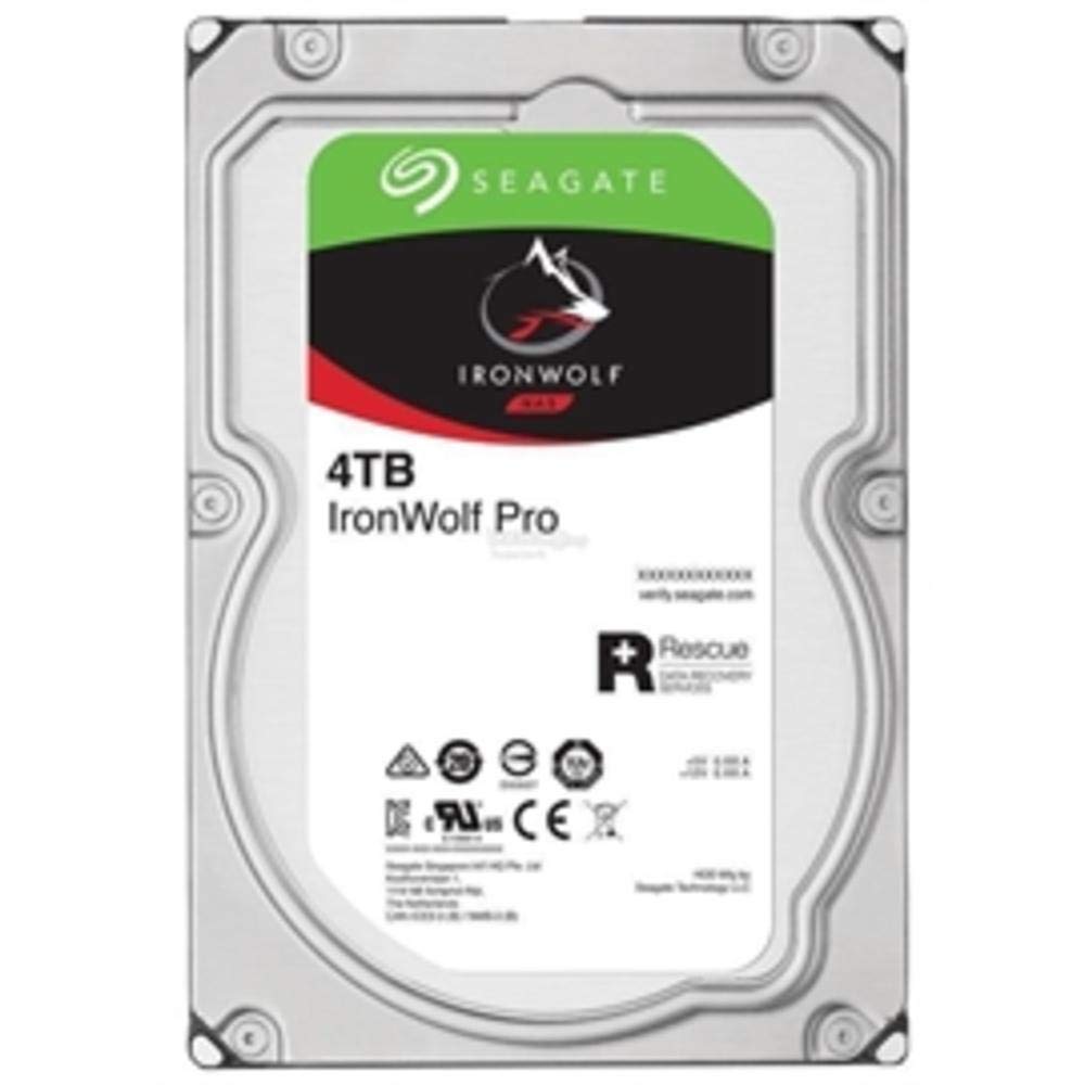 Seagate IronWolf Pro 4TB NAS Internal Hard Drive HDD – 3.5 Inch SATA 6GB/S 7200 RPM 128MB Cache for Raid Network Attached Storage, Data Recovery Rescue Service (ST4000NE0025)