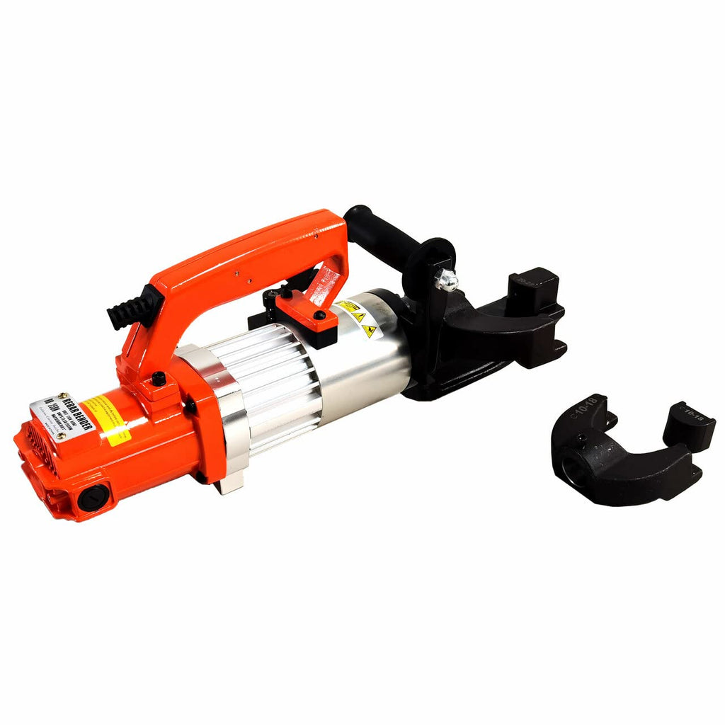 CCTi Portable Rebar Bender - Electric Hydraulic Bend Up to #8 (1 inch) Rebar and Round Rebar (Model: RB-258N), Orange