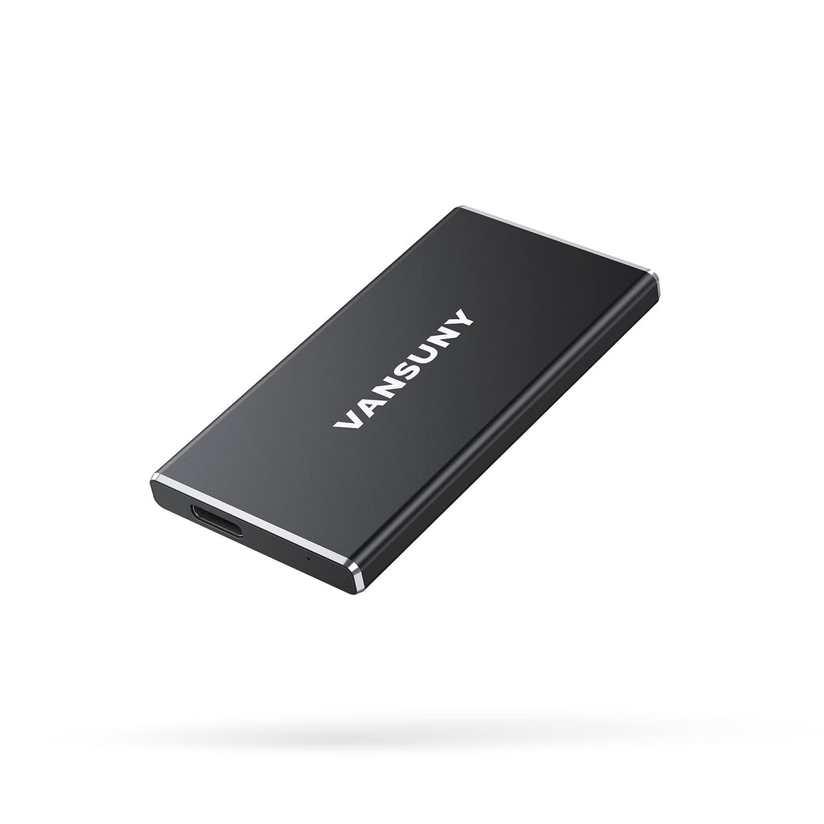 Vansuny 1TB Portable External SSD, USB 3.1 Gen2 500MB/s High-Speed Data Transfer, Metal USB C Mini Portable External Solid State Drive for PC, Laptop, Phones and More