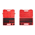 SUNEX TOOLS 2668, 1/2 Inch Drive Master Impact Socket Set, 39-Piece, SAE, 3/8" & 3325 3/8-Inch Drive SAE Master Impact Socket Set., Standard/Deep, 6-Point, Cr-Mo, 5/16-Inch