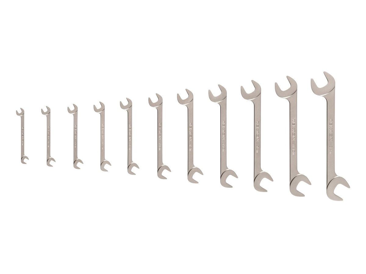 TEKTON Angle Head Open End Wrench Set, 14-Piece | WAE92001