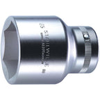 Stahlwille 06010065 1" Square Drive Hex Socket - 65mm Size, Chrome Alloy Steel, Chrome Plated, Thin-Walled for Tight Spaces, Ratchet Compatible, Made in Germany