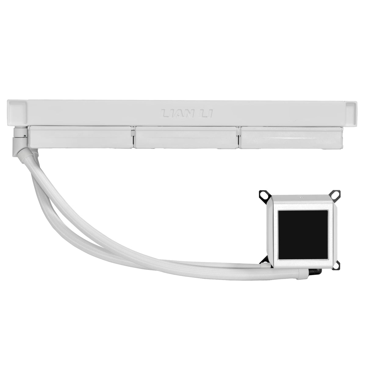 LIAN LI Galahad II LCD 360 AIO CPU Cooler, 2.88" IPS, ARGB Fans, White
