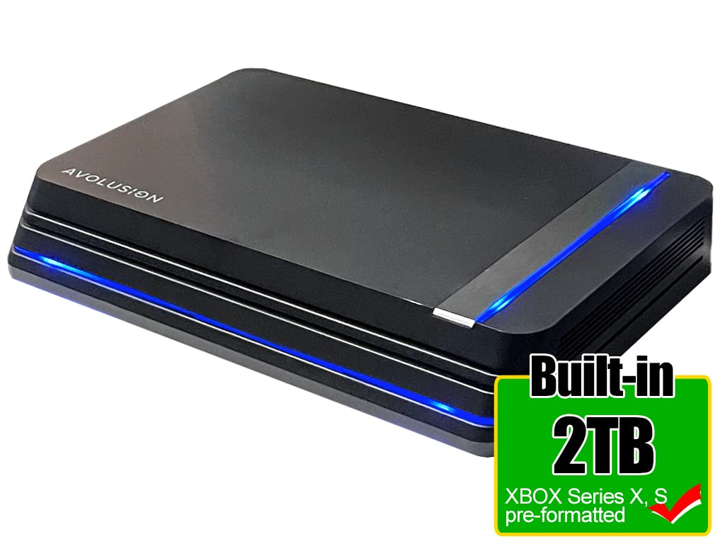 Avolusion HDDGear Pro X 2TB USB 3.0 External Gaming Hard Drive (for Xbox Series X|S) - 2 Year Warranty (Renewed)