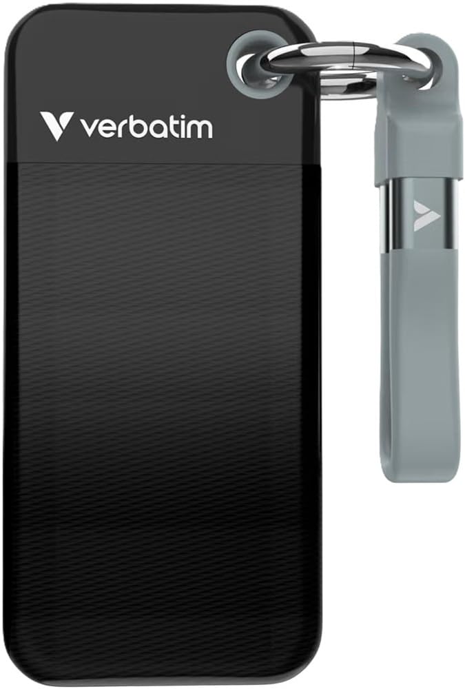 Verbatim Pocket 1TB External SSD USB 3.2 Gen 2 Up to 1000MB/s