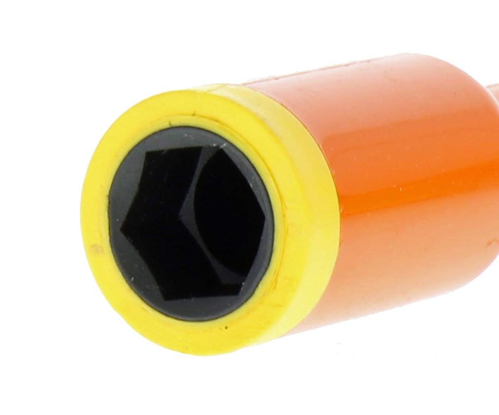 IDEAL Electrical 35-9104 Insulated Nut-Driver Set [7 Pieces] Orange, 4 in. Shaft Screwdrivers with Cushion-Grip Handles. Electrician Tool Kits