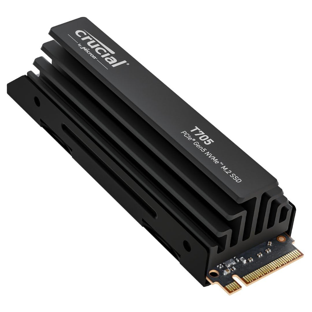 Crucial T710 PCIe Gen5 NVMe 1TB SSD, Up to 14,900 MB/s, Laptop & Desktop Compatible (PC), for Creatives and Hardcore Gamers, Solid State Drive, Includes 1Mo Adobe CC – CT1000T710SSD8-01