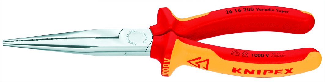 Knipex Tools 00 20 13 Insulated Long Nose Pliers Diagonal Cutters and Screwdrivers Set