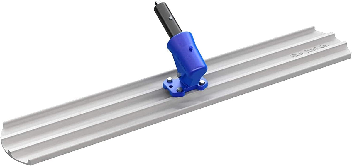 Bon Tool 82-422 Bull float - Magnesium 36-inch X 8-inch Round End - With Wormgear Bracket