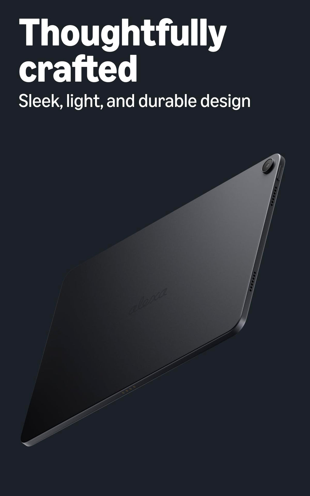 Amazon Alexa Tablet 12 Pro (all-new), 8GB RAM, 128GB, 12″ stunning 2.8K display, All-day battery, With Google Play, Designed for Alexa+, Graphite