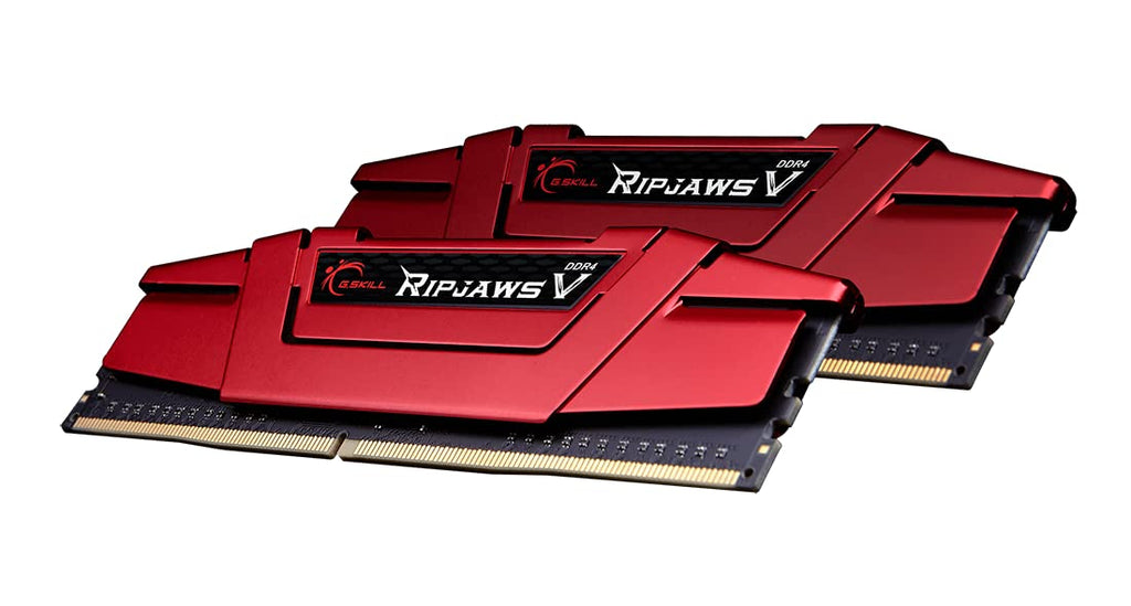 G.SKILL RipjawsV Series DDR4 RAM (XMP) 16GB (2x8GB) Up to 2666MT/s* CL15-15-15-35 1.20V Intel AMD Desktop Computer Memory U-DIMM - Red (F4-2666C15D-16GVR)