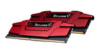 G.SKILL RipjawsV Series DDR4 RAM (XMP) 16GB (2x8GB) Up to 2666MT/s* CL15-15-15-35 1.20V Intel AMD Desktop Computer Memory U-DIMM - Red (F4-2666C15D-16GVR)