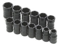 SK Tools USA 3/8" Drive, 13 Piece, Standard TurboSocket® Set: 3/8" - 3/4" & 10MM - 19MM | 803