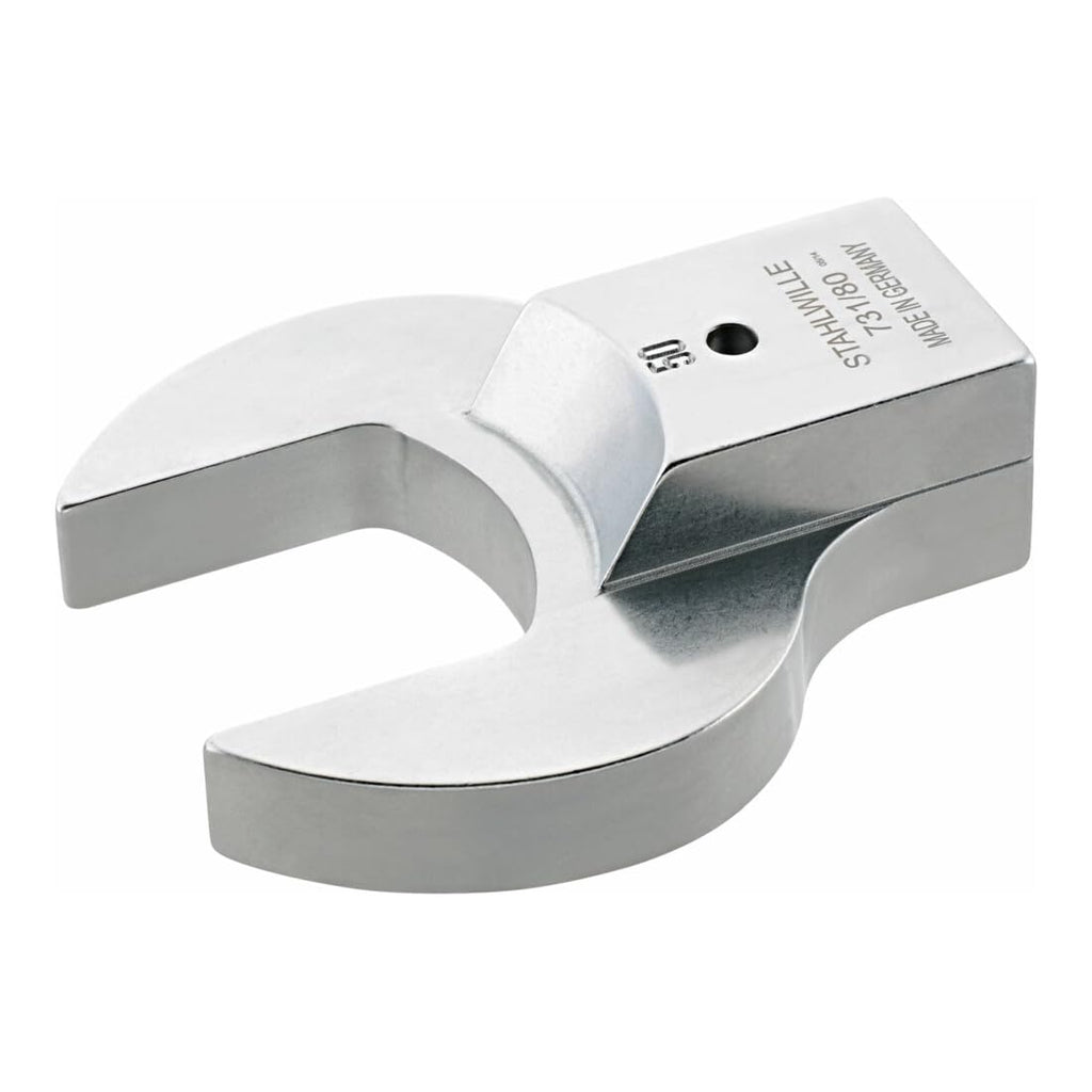 Stahlwille 58218060 60mm Open End Shell Tool for Torque Wrenches, Nickel-Plated, Chrome Finish, Secure Connection, German Craftsmanship
