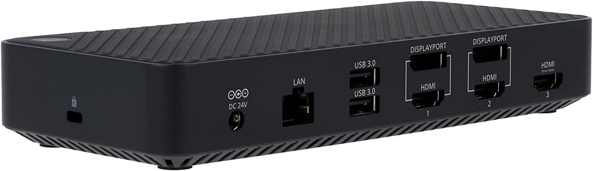 VisionTek VT7000 USB-C 3X Monitor Docking Station - 100W Power, 3X HDMI, 2X DP, 3X USB-A, 2X USB-C, Audio, Ethernet for Windows/MacOS/ChromeOS, White Box