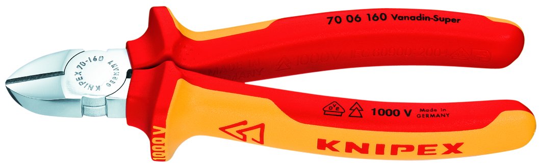 Knipex Tools 00 20 13 Insulated Long Nose Pliers Diagonal Cutters and Screwdrivers Set