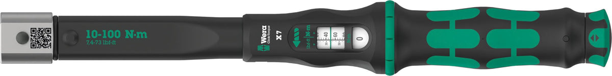 Wera 05075657001 CLICK-TORQUE XP 1 PRE-SET ADJUSTABLE TORQUE WRENCH FOR INSERT TOOLS, 2.5-25 NM, 2.5 NM, 9X12 X 2.5 NM X 2.5-25 NM