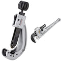 RIDGID 31642 Model 152 Quick-Acting Tubing Cutter (1/4-inch to 2-5/8-inch) + RIDGID 31100 Model 818 Aluminum Straight Pipe Wrench (18-inch)