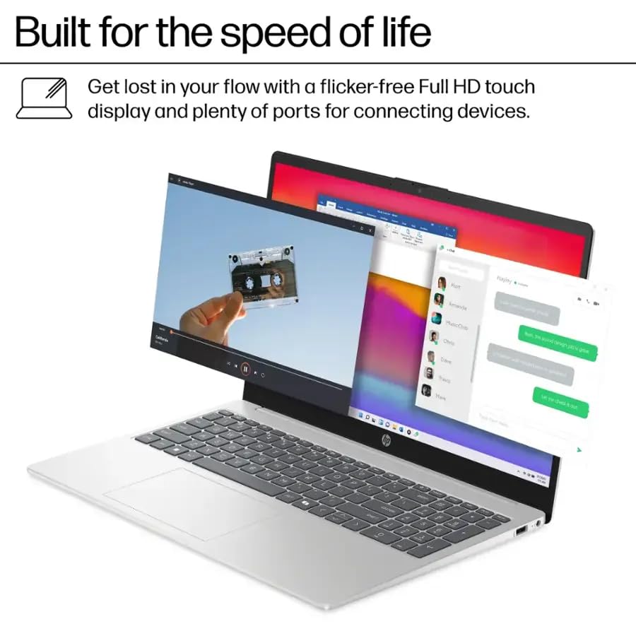 HP Pavilion 15.6" FHD Touchscreen Laptop | Intel 13th i7-1355U(Beats i9-10880H)| 16GB RAM | 512GB SSD | Iris Xe Graphics | Business Laptop | Computadora Portátil |W/Accessories