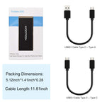 KOOTION 1TB External SSD Hard Drive USB 3.1 Type-c Ultra-Slim Portable Solid State Drive 1TB, Read up to 500MB/s & Write up to 450MB/s