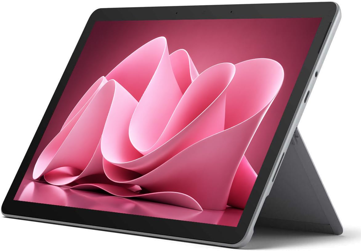 Microsoft Surface Go 2 10.5" FHD (1920 × 1280) Touchscreen Tablet PC, Intel Pentium Gold 4425Y, 4GB RAM 64GB SSD, Windows 11 Pro, Perfect for Education, Remote Work & On-the-Go Productivity (Renewed)