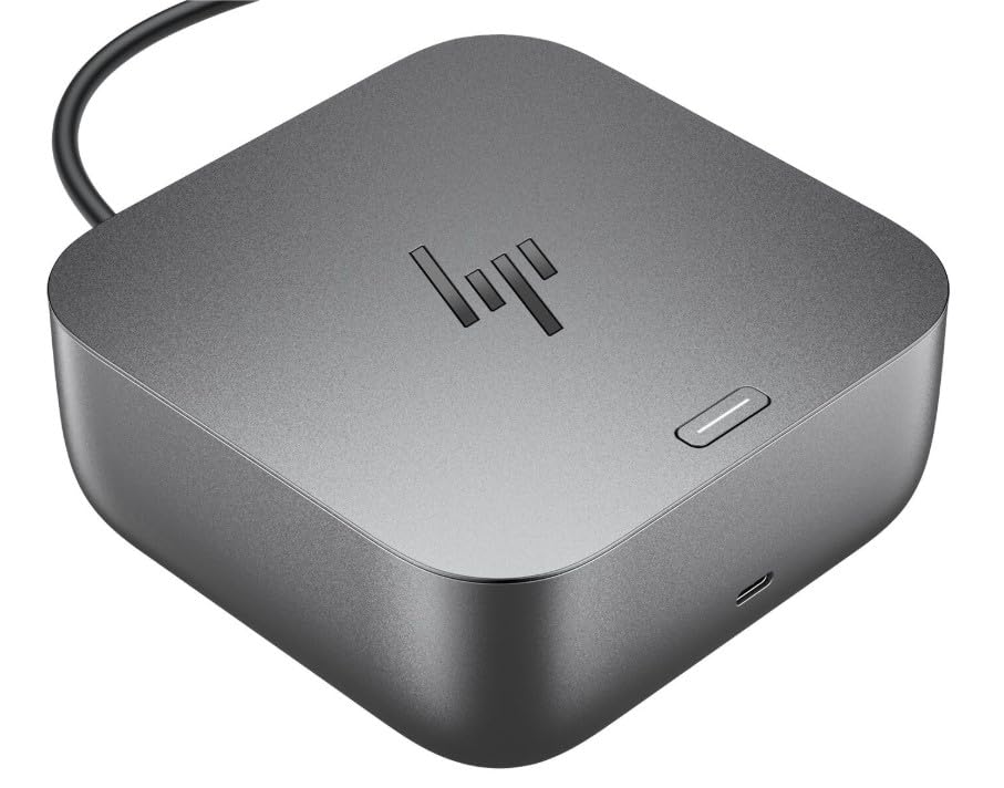 HP 100W Thunderbolt 4 Dock Port Replicator Bundle with DKZ Hub (Universal Thunderbolt/USB-C Docking Station, Single Cable for Charging, Data Transfers to Any Brand Laptop) (10-Pack)