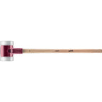 Halder Simplex Sledgehammer 80mm – Superplastic Inserts, Cast Iron Housing with Protection Sleeve, Varnished Hickory Handle, Non-Marring Heavy-Duty Sledge – 3007.081