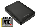 X1 5TB USB 3.0 Portable External Hard Drive for PC, Mac, PlayStation & Xbox (Black) - 2 Year Warranty