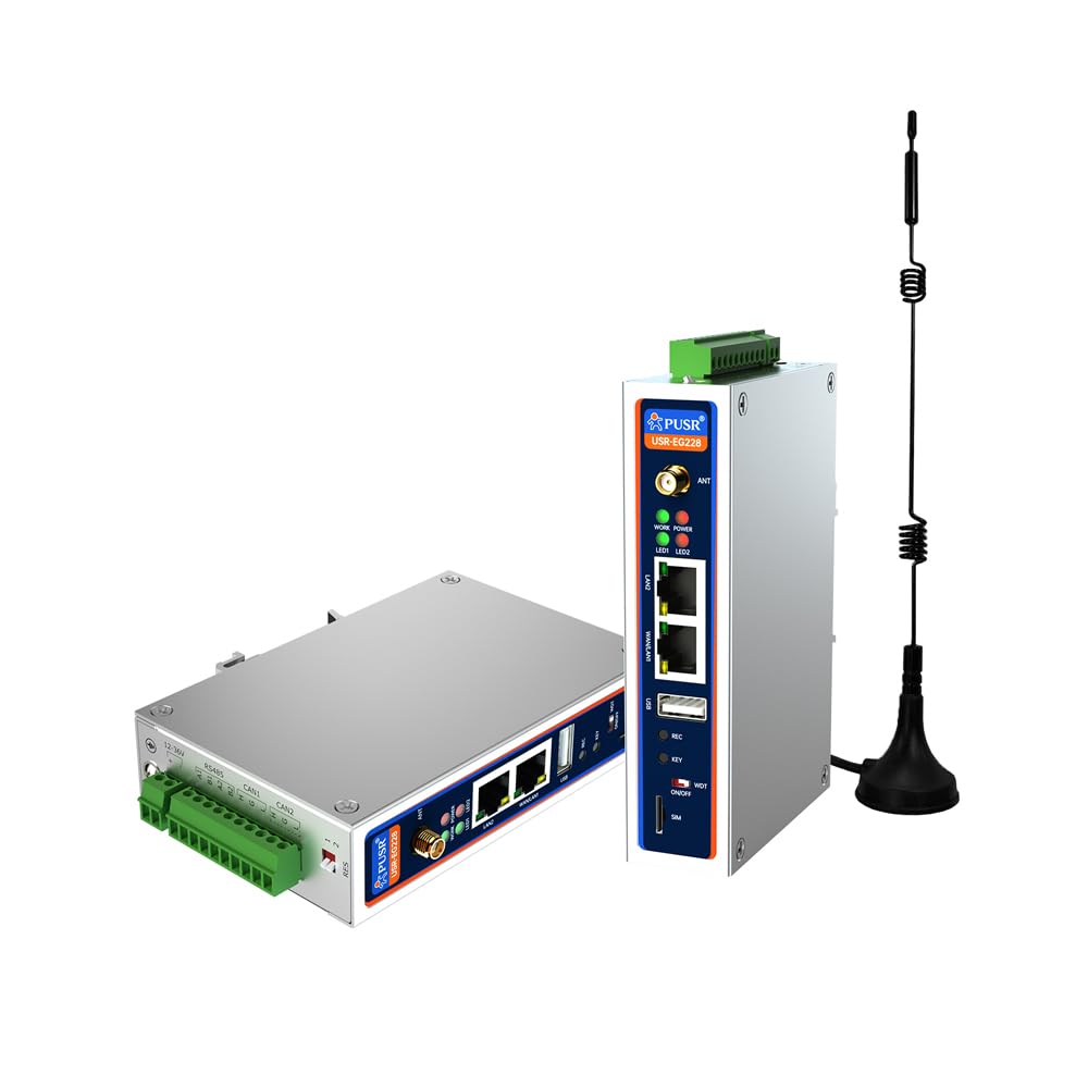 WiFi ARM-Based Linux Industrial Computer Ubuntu 22.04 Edge Computing Diverse I/O 2* RS485 2*CAN FD Industrial PC ARM Based IPC USR-EG228-EW