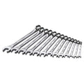 SK Tools USA 13 Piece, Regular, 6 Point, Metric SuperKrome® Combination Wrench Set: 7MM - 19MM | 86123