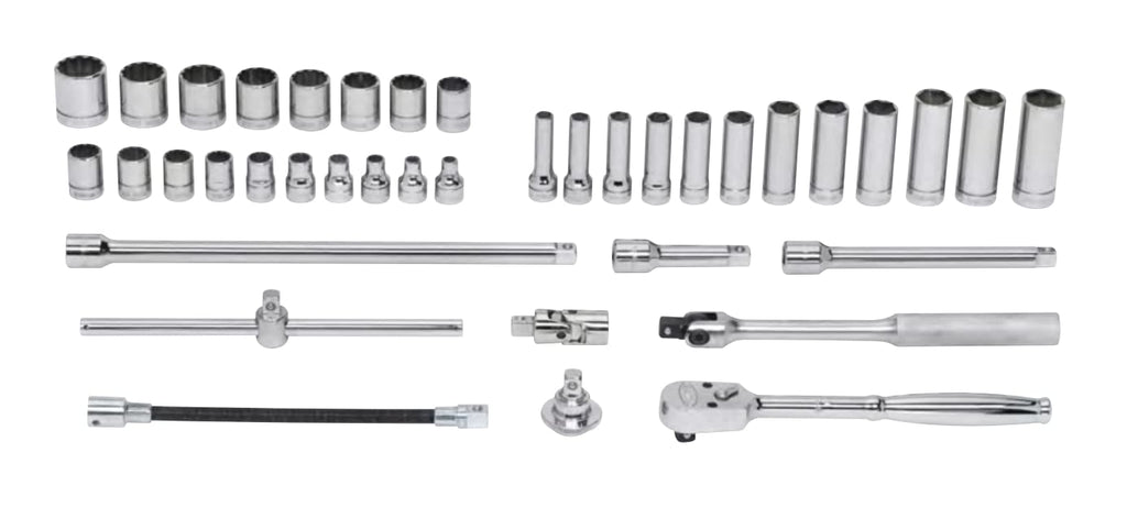 Williams WSB-23FTB 23-Piece 3/8-Inch Drive Socket and Drive Tool Set with Toolbox