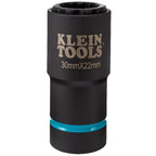 Klein Tools Impact Socket, Metric, 1/2-Inch Drive, 12-Point Deep Sockets