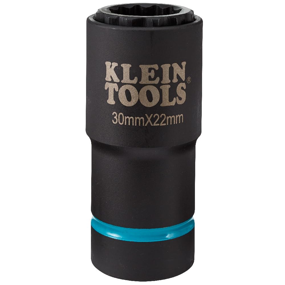 Klein Tools Impact Socket, Metric, 1/2-Inch Drive, 12-Point Deep Sockets
