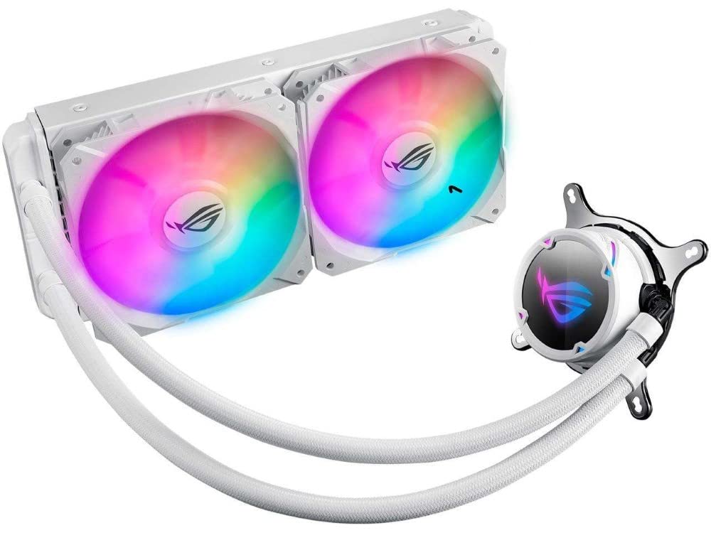 Asus 243589 Fan Rogstrixlc240rgbwhiteedi All-in-one CPU Liquid Cooling Copper Retail, 6 Year Warranty