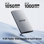 Lexar 2TB ES3 External SSD, 1050MB/s Read, USB-C, Sleek & Sturdy