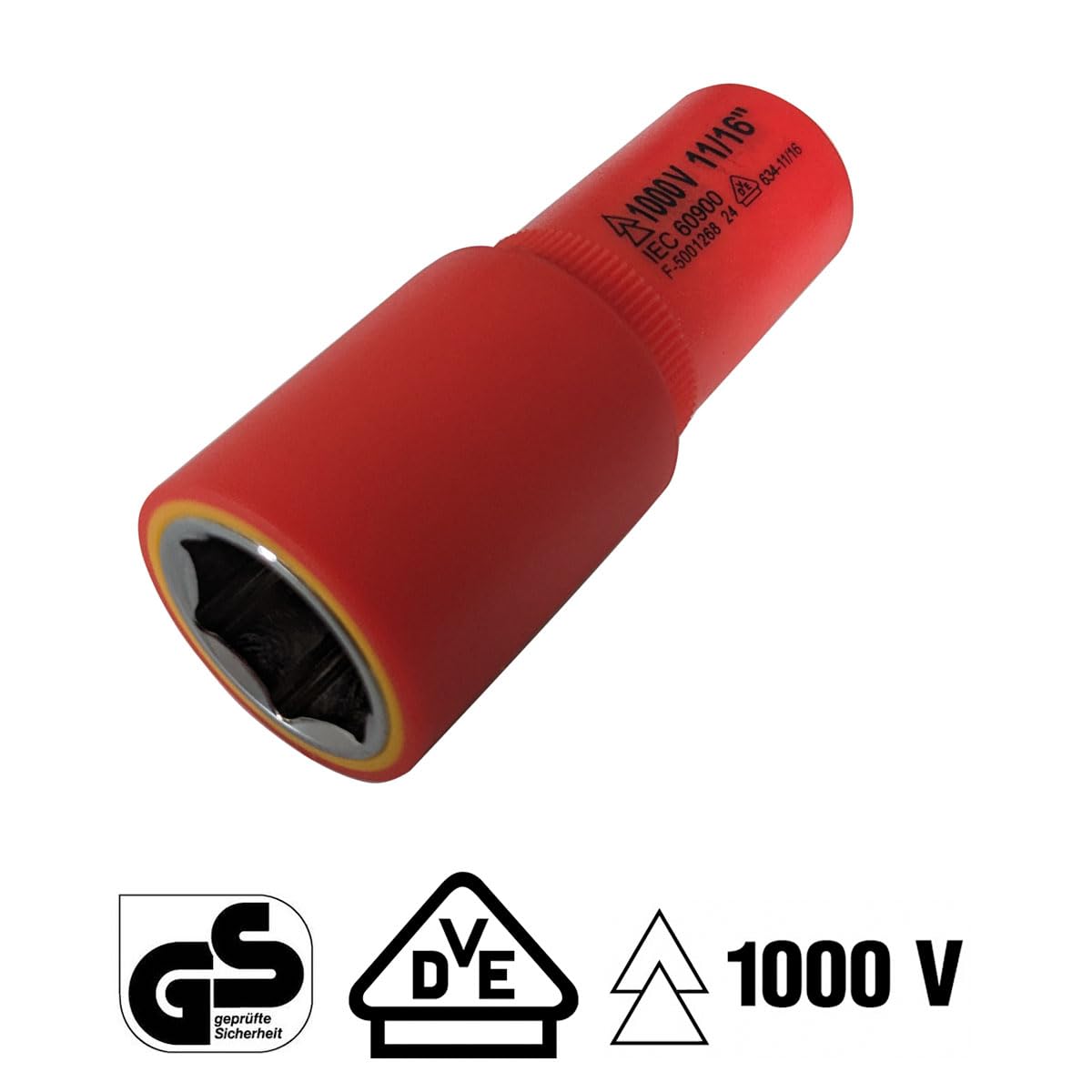 1000V Insulated SAE Socket Set | 20 Piece 3/8" Drive | 5 Hex Bits