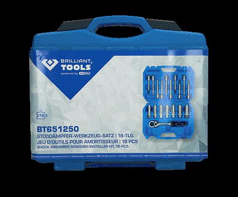 Brilliant Tools BT651250 18-Piece Set Shock Absorber Tool Kit