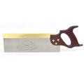 CROWN 195 12" 305mm Tenon Saw Brass Back, 13 TPI - Full Handle , Red